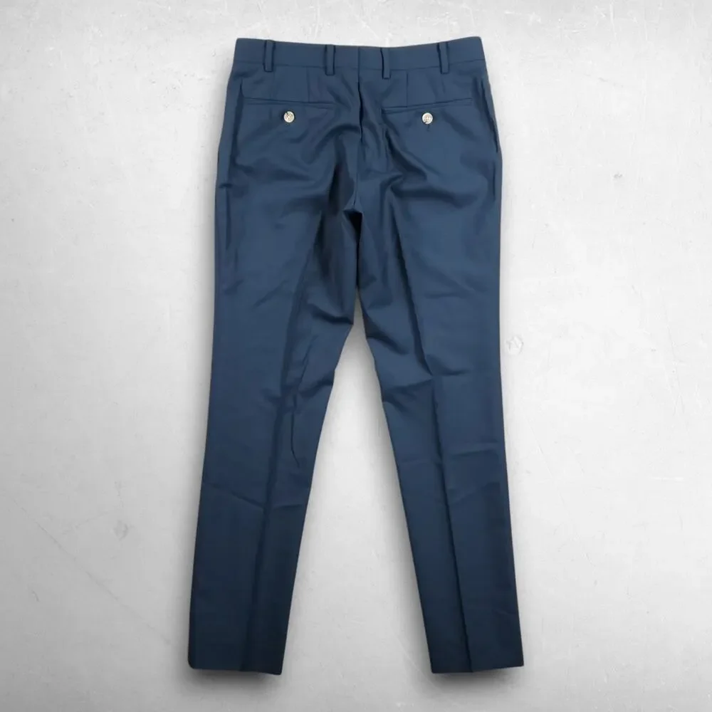 Indochino Made to Measure Slim Dress Pants Men 29x30 Teal‎ Tailored Officecore